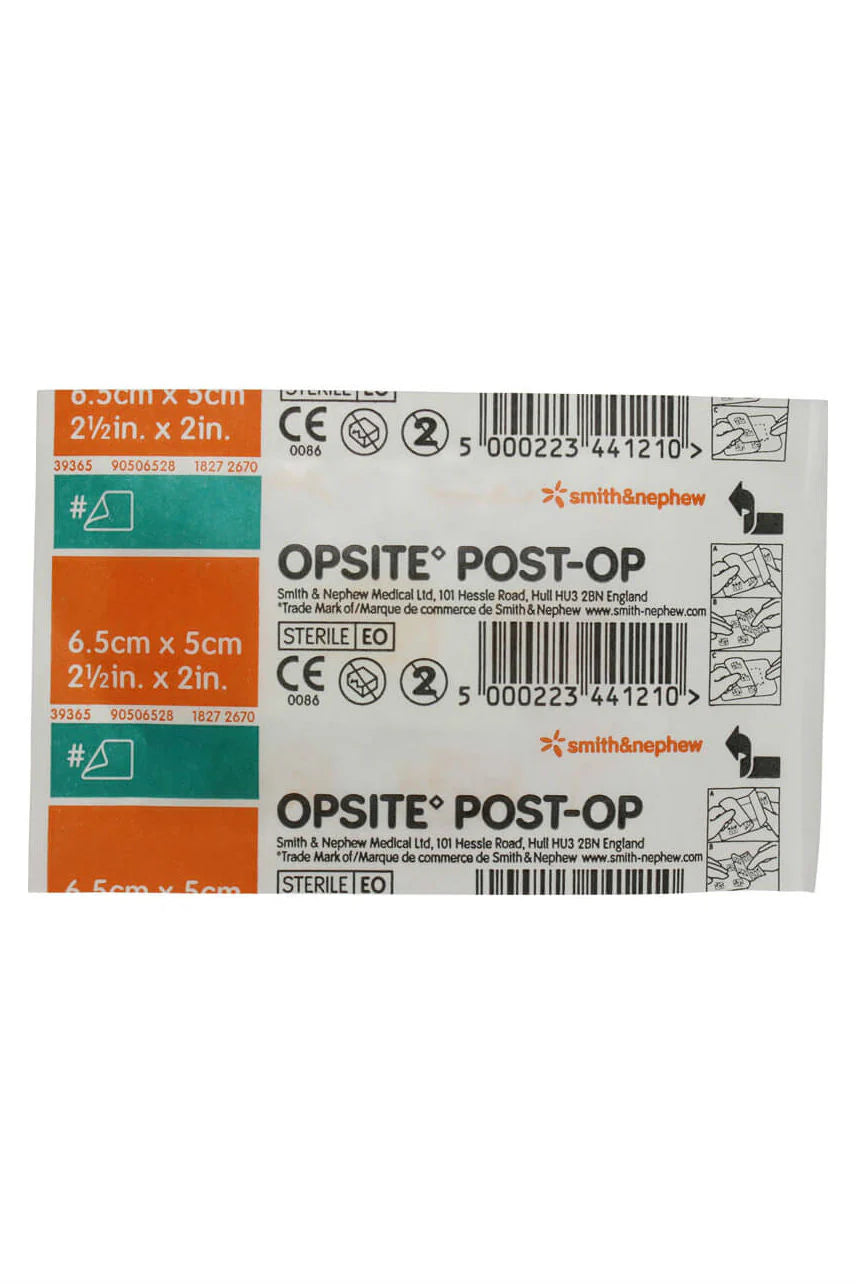 OPSITE PostOp Dr 6.5x5cm Box 100pk
