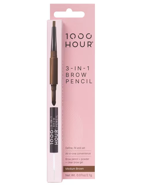 1000HOUR 3-in-1 Brow Pencil in Medium Brown
