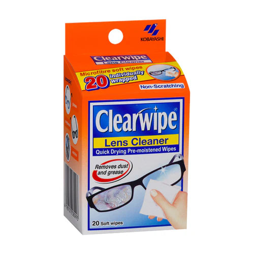 CLEARWIPE Lens Cleaner Wipes 20pk