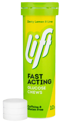 LIFT Glucotabs Zesty Lemon&Lime 10s