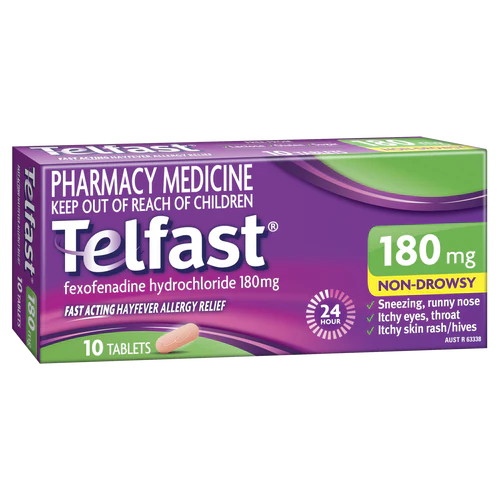 TELFAST 180mg Tabs 10s