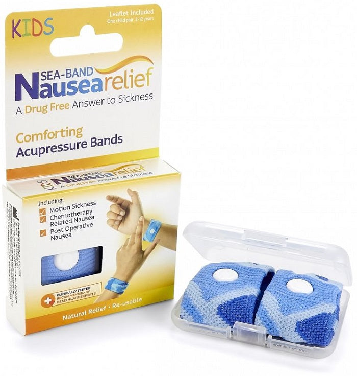 SEA BAND Child Barcelet Blue 1pr