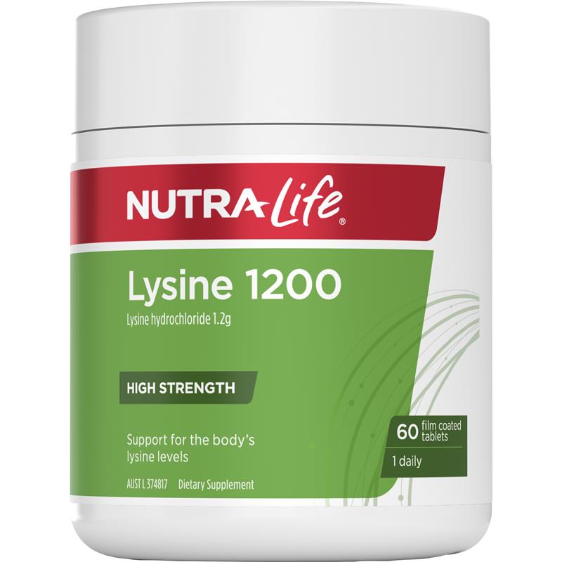 Nutra-Life® Lysine 1200mg Tablets 60s