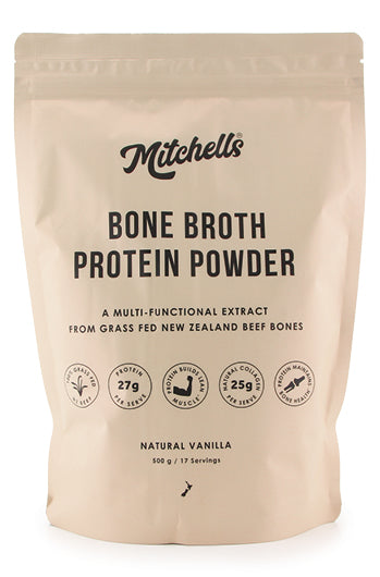 Mitchell's Bone broth Powder Vanilla 500grams