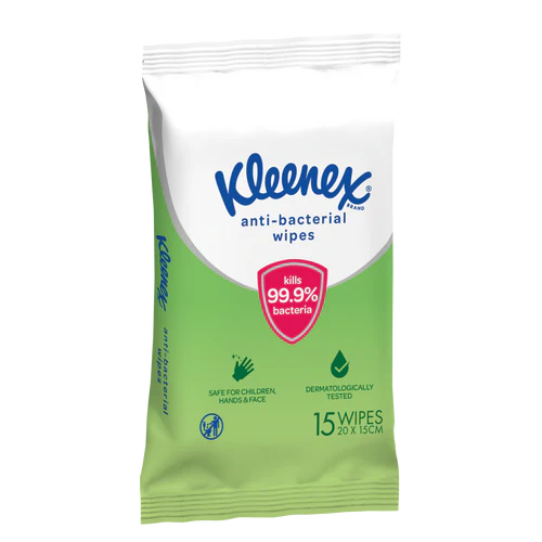 KLEENEX Wipes Anti-Bacterial 15pk