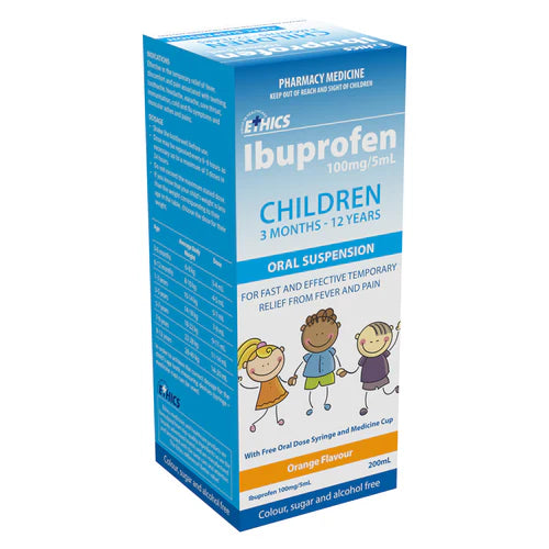 ETHICS Ibuprofen 100mg /5ml 200ml