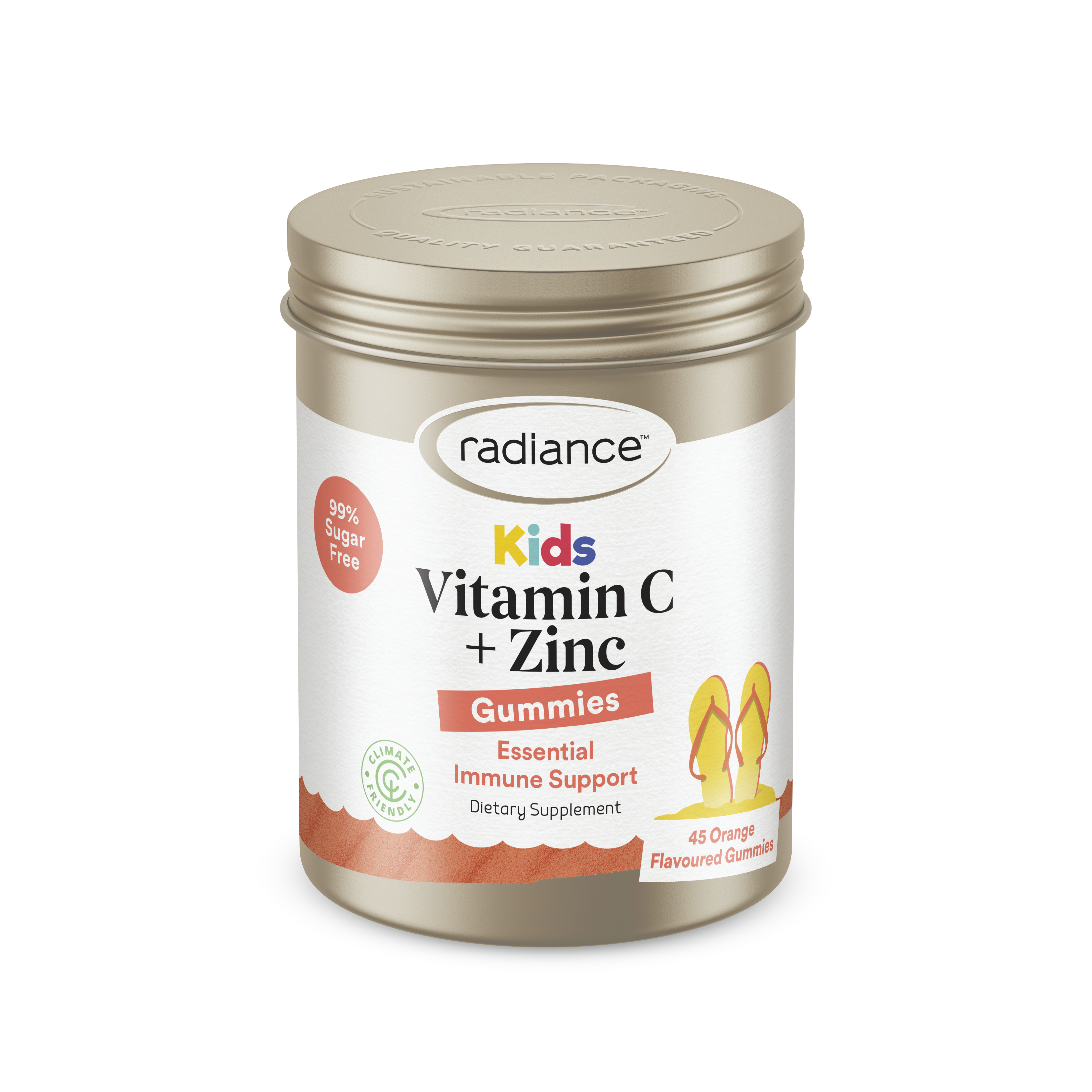 RADIANCE Kids Vit C & Zinc Gumm 45s
