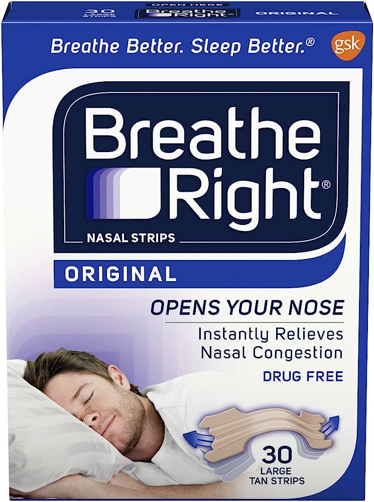 BREATHE RIGHT Nasal Strp OTan L 30s