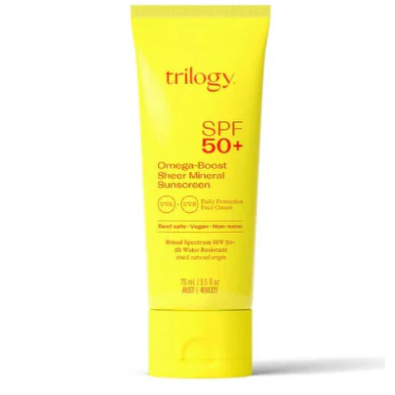 TRILOGY Omega+ Sensitive Sunscreen SPF50+ 75ml
