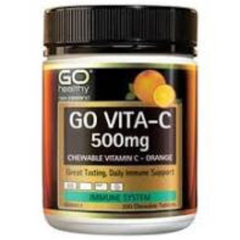 GO Vita-C 500mg B/Currant 100 Chew