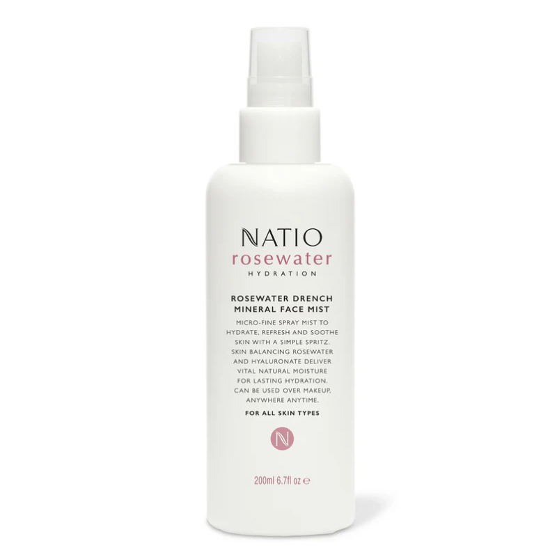 NATIO Rosewater Mini Face Mist 200ml