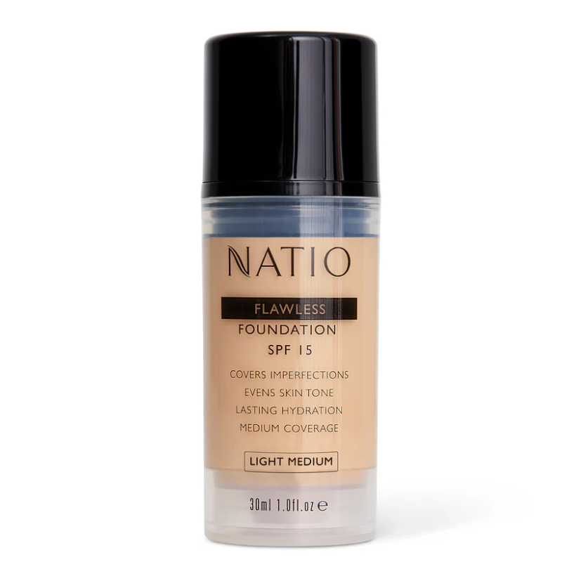 NATIO Flawless Fdn SPF15 Lt Medium