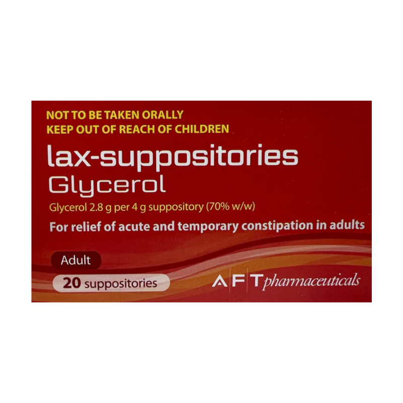AFT LaxSupp. Glycerol 70%w/w 4g Suppositories 20s