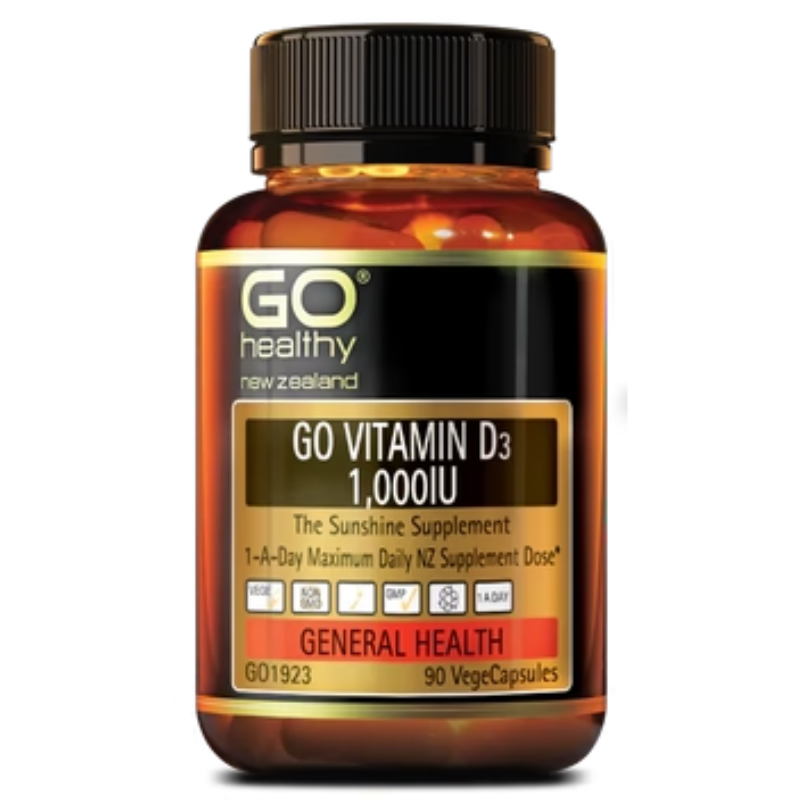 GO VitD3 1000iu 1ADay+ VitC&Zinc 60s
