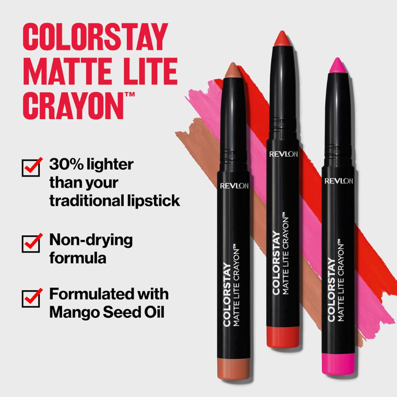 Revlon ColorStay Matte Lip Crayon OverCloud Wine