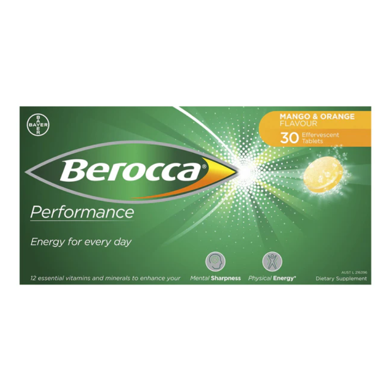 BEROCCA Enrgy Mang&Orng Eff Tabs 30s