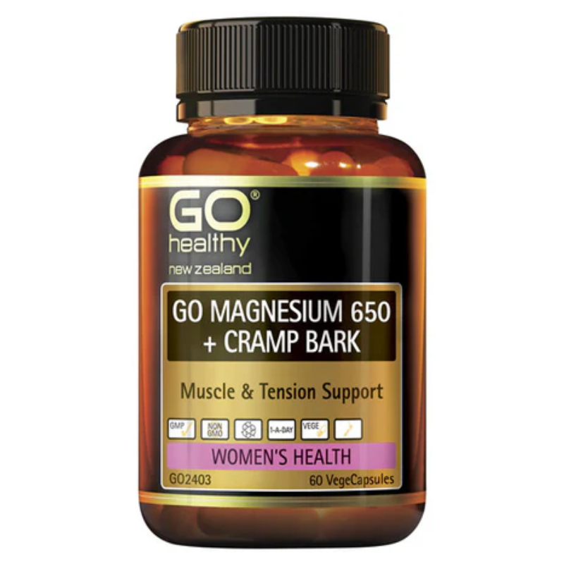 GO Magnesium 650+ Cramp Bk 60vcaps