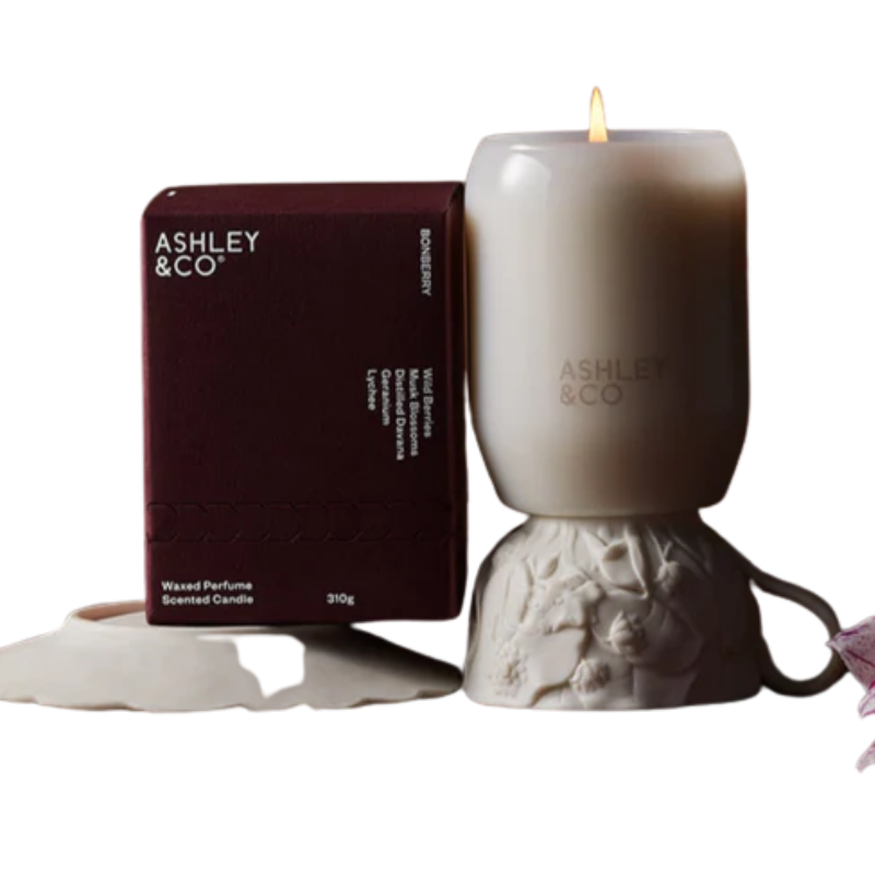 A & C Waxed Candle Bonberry