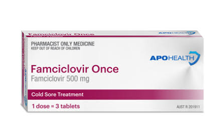 APOHEALTH Famciclovir Once 500mg 3s (Pharmacist-Only)