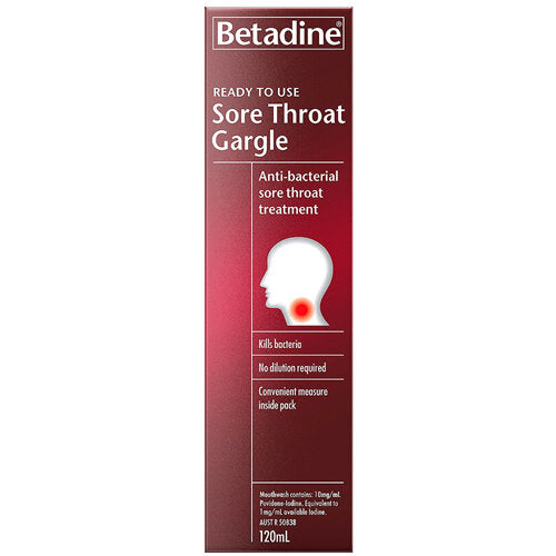 BETADINE Ready To Use Gargle 120ml