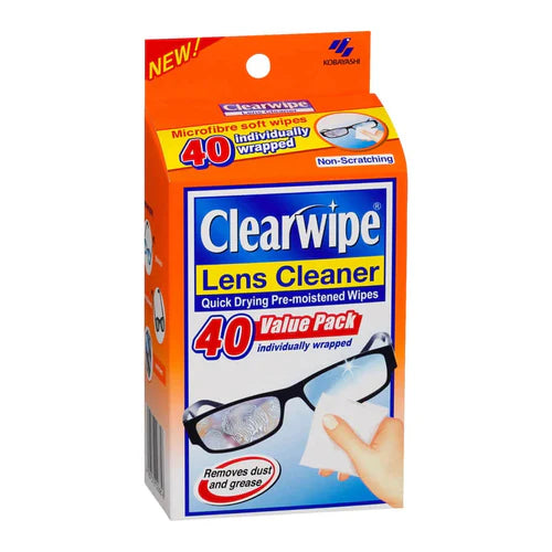 CLEARWIPE Lens Cleaner V/Pack 40s