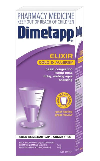 DIMETAPP Cold&Allergy Elxr CF 200ml