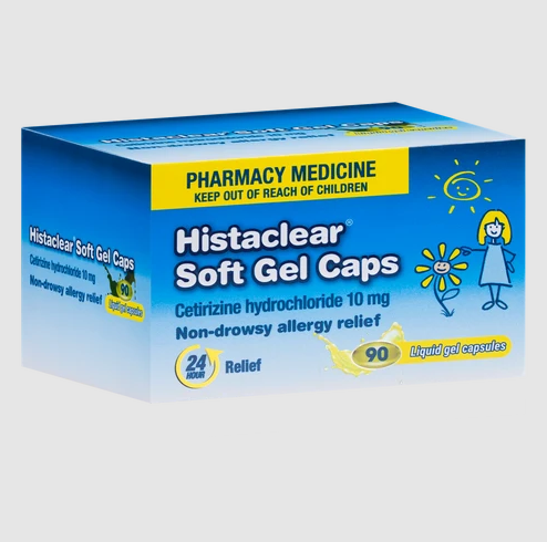 HISTACLEAR 10mg Soft Gel Caps 90s