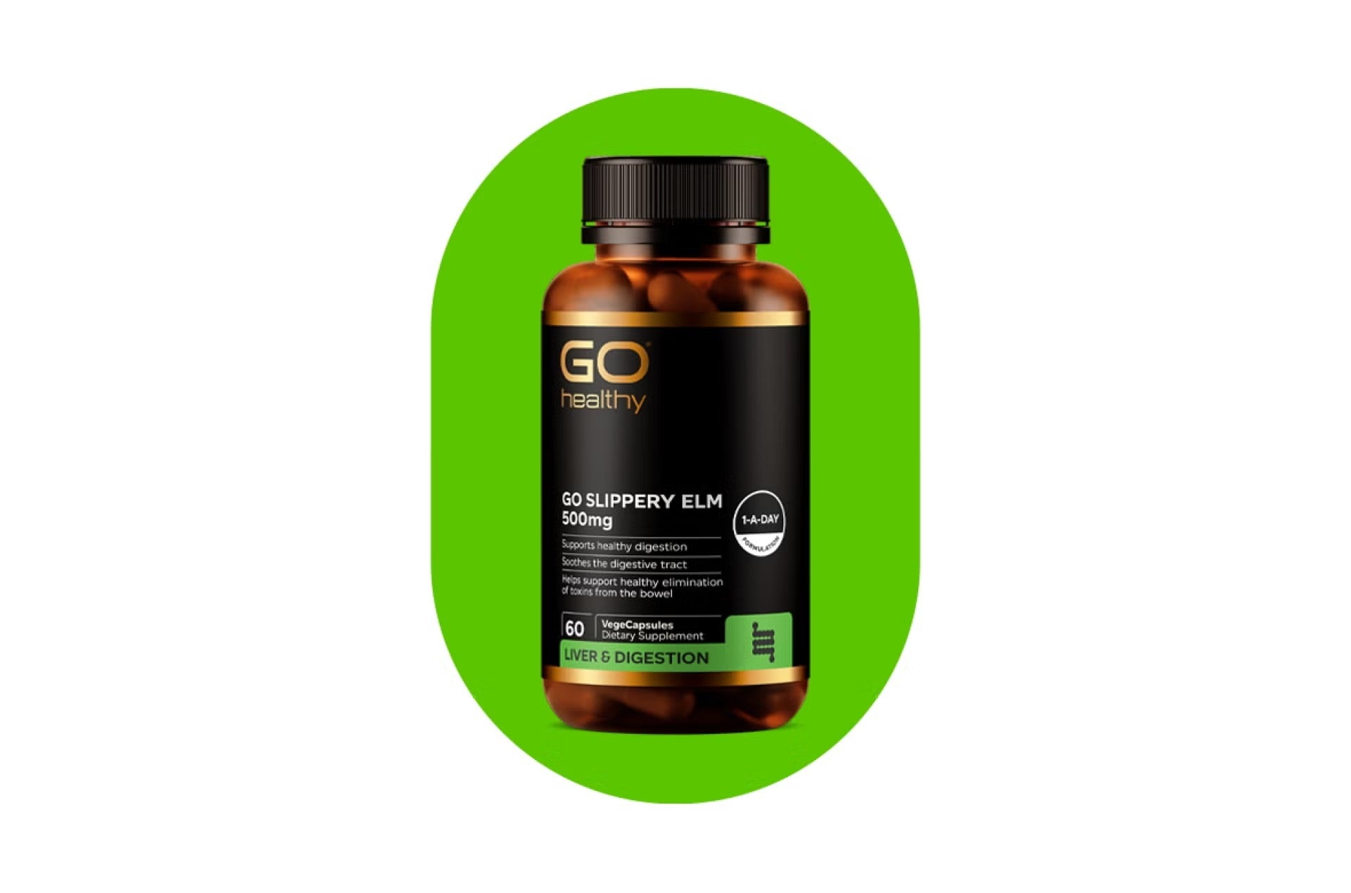 GO Slippery Elm 500mg VCaps 60s