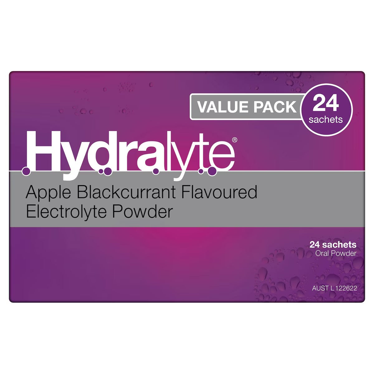Hydralyte Apple B/Currant Sachet 24s