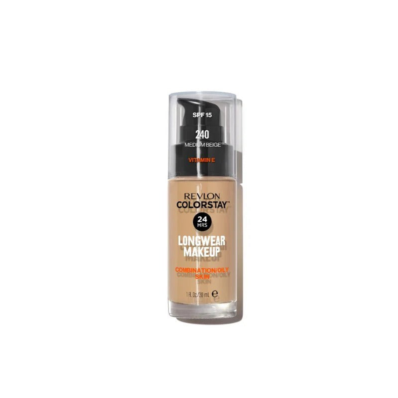 Revlon ColorStay Longwear Makeup Foundation – Medium Beige (Combination/Oily)