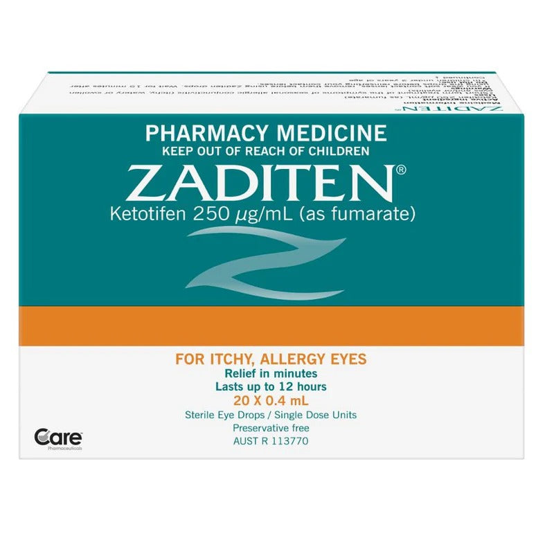 ZADlTEN EYE DROPS SNGLE 0.4ML PK 20