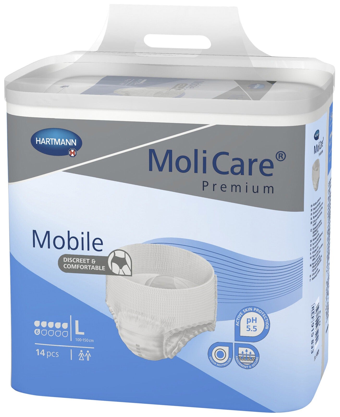 MOLICARE Prem Mobile 6D Lrg 14pk