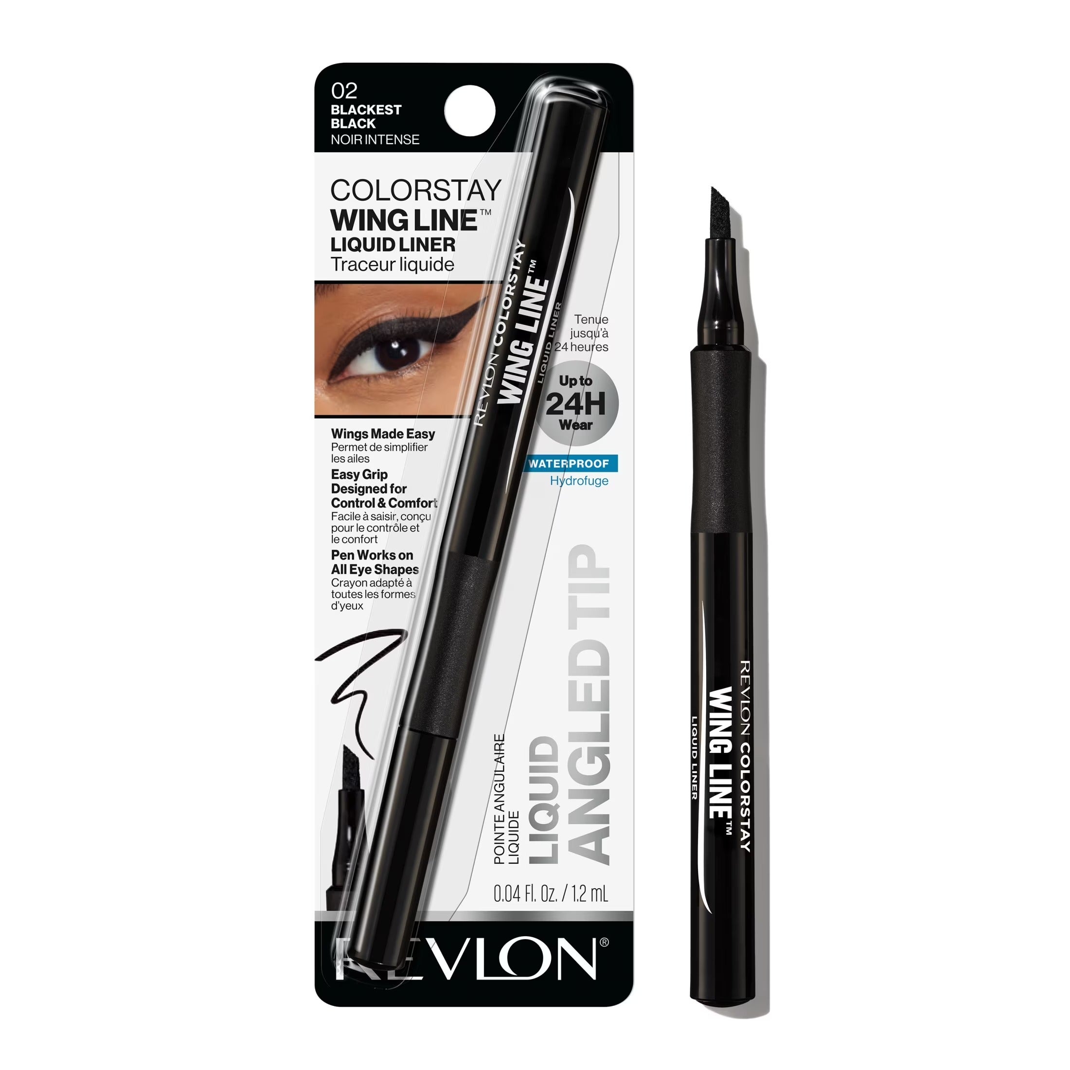 Relvon ColorStay™ Wing Line Liquid Eyeliner – Blackest Black