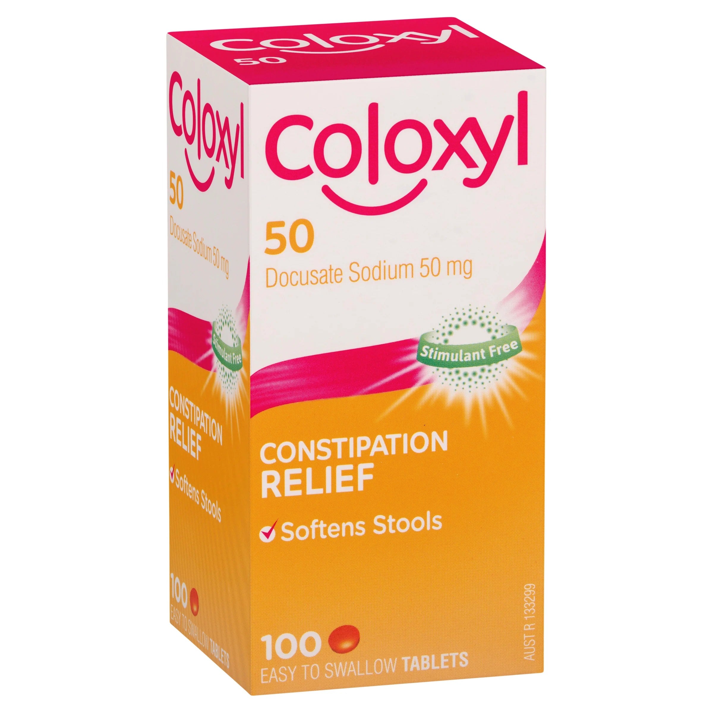 COLOXYL Tabs 50mg 100
