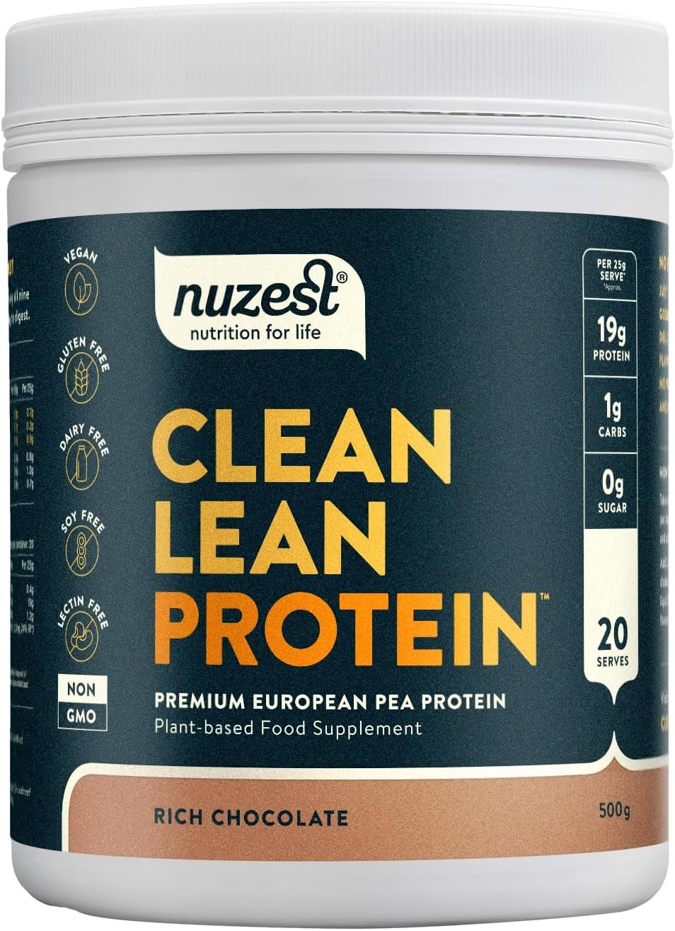 NuZest Cln Lean Protein Choc 500g