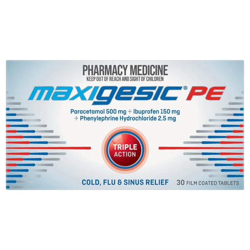 MAXIGESIC PE Cold Flu&Sinus Relf 30s