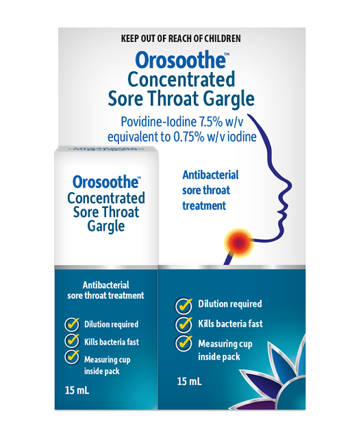 Orosoothe Concentrated Sore Throat Gargle 15ml