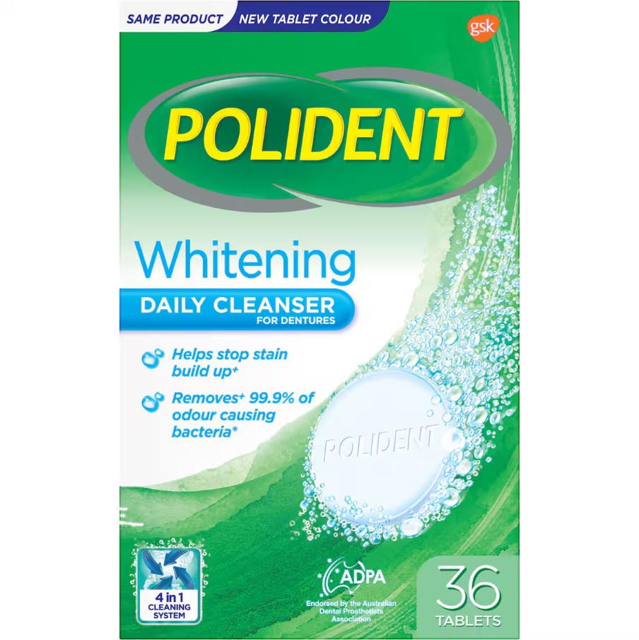 POLIDENT Denture Whitencleans