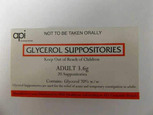 API Glycerol Suppositories 3.6g 20