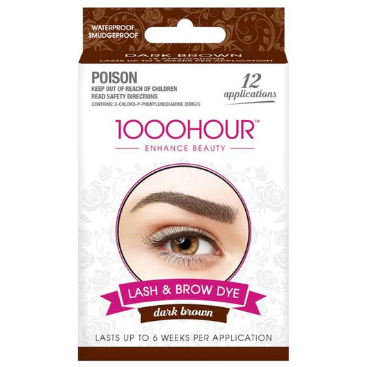 1000 Hr Lash&Brow PB Tint Kit DrkBrn