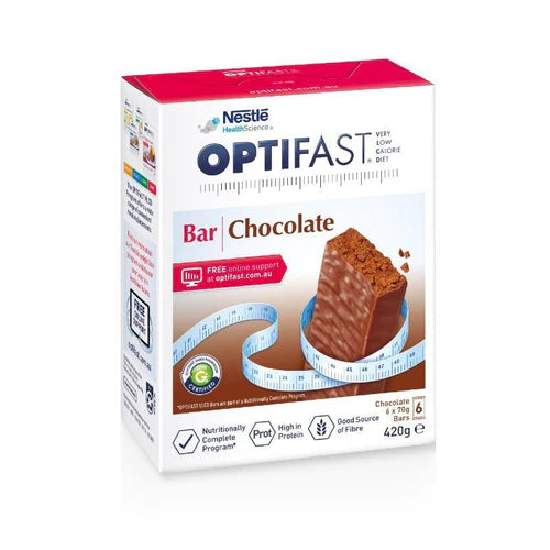 OPTIFAST VLCD Bars Chocolate 6pk