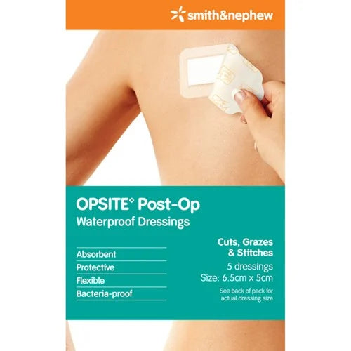 Opsite PostOp Dressing 6.5x5cm 5pk