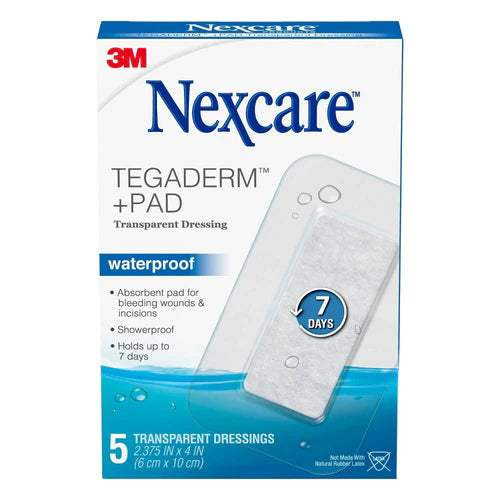 N/C Tegaderm W/P Transp. Pad 5/box: