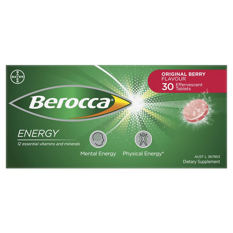 Berocca® Original Energy Effervescent Tablets 30s