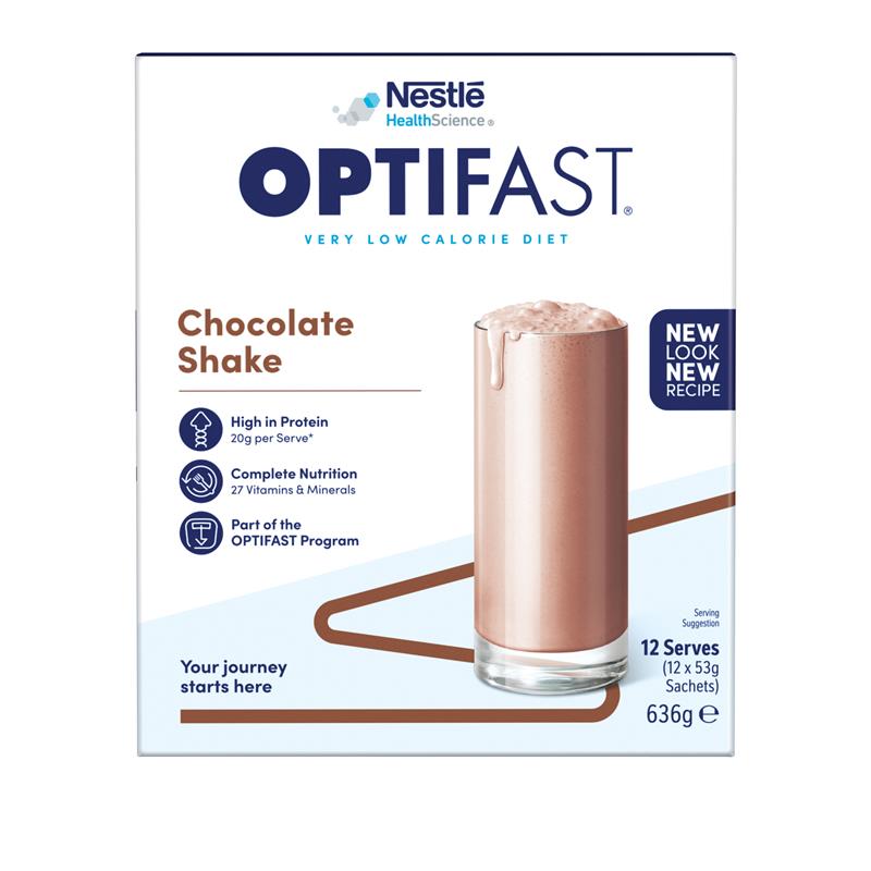 OPTIFAST VLCD Milk Shake Choc 12x53g