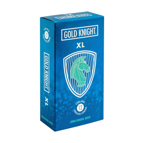 Gold Knight XL Condoms 60mm 12pk