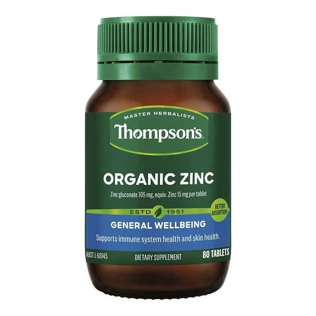 TN Organic Zinc Tablets 80s