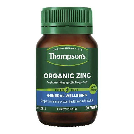 TN Organic Zinc Tablets 80s