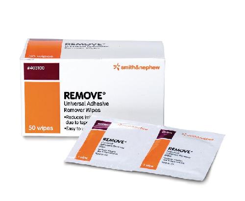 Remove Adh. Rem Wipes 50/box