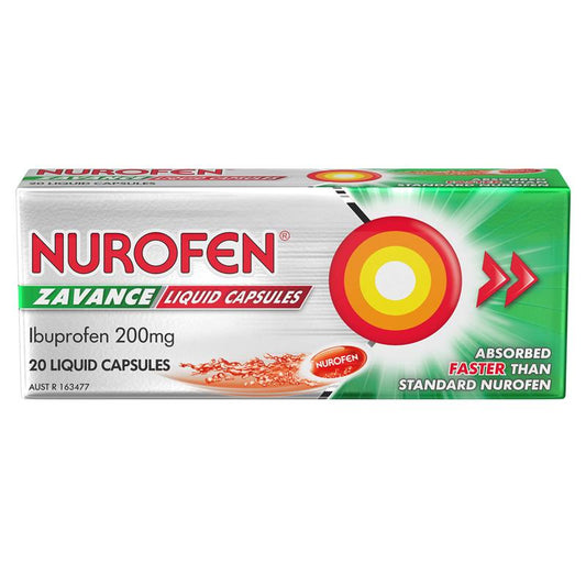 NUROFEN ZAVANCE Liq Caps 20s